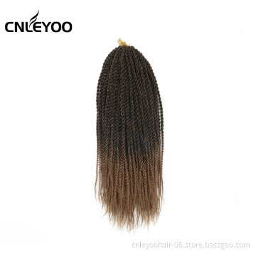 Factory 12Inch 30 Roots Senegalese Twist Crochet Hair For Kids Thin Senegalese Twist Crochet Braidign Hair Extension